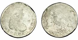 FERNANDO VII. 8 reales. 1814. Zacatecas (?). VI-1200 o 1201. Amplios vanos. BC+/MBC- para esta serie.
