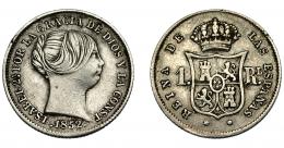 ISABEL II. Real. 1852. Madrid. VI-266. Pequeñas marcas. MBC.