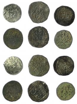 MONEDAS EXTRANJERAS. MUNDO ISLÁMICO. Lote de 6 monedas ayyubíes Siria. BC+/MBC-.