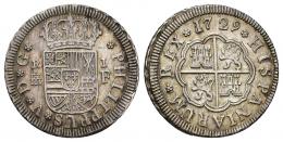 FELIPE V. Real. 1729. Segovia. F. AR 2,80 g. 21 mm. VI-533. EBC.