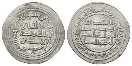 3316 - MONEDAS EXTRANJERAS. MUNDO ISLÁMICO. Omeyas de Damasco. Dirham. Al-Taimara. 90 H. AR 2,77 g. 27 mm. Klat-206. Porosidades. EBC-.