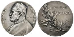 3324 - MONEDAS EXTRANJERAS. FRANCIA. Medalla. L. Pasteur. Inauguración del Instituto Pasteur. 1888. Grabador: O. Roty. AE 21,25 g. 36,75 mm. EBC.