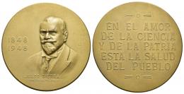 MONEDAS EXTRANJERAS. MÉXICO. Medalla. 1948. 100 aniversario nacimiento Justo Sierra. Cu 60 mm. Vogt-M476. SC.