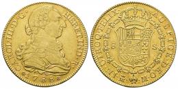 CARLOS III. 8 escudos. 1788. Madrid. M. AU 26,90 g. 36,4 mm. VI-1630. R.B.O. EBC-/EBC.