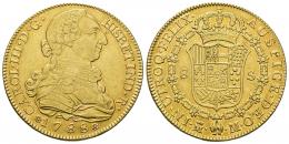 367 - CARLOS III. 8 escudos. 1788. Madrid. M. AU 26,90 g. 36,4 mm. VI-1630. R.B.O. EBC-/EBC.