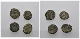 CONQUISTA/GOBERNADORES. Lote de 4 feluses. Al-Andalus / الاندلس  F XIX-e. BC+/MBC-.