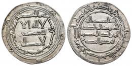 EMIRATO. ABD AL-RAHMAN I (755-788). Dírham. Al-Andalus. 160 H. AR 2,76 g. 28 mm. V-58. B.O. EBC. Escasa.
