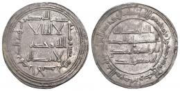 CONQUISTA/GOBERNADORES. Dírham. Al-Andalus. 110 H. AR 2,94 g. 27 mm. V-no; Klatt-123. MBC+. Rara.