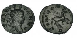 134  -  GALIENO. Antoniniano. Roma (267-268). R/ Pegaso a der.; SOLI CONS AVG, exergo A. RIC-283. MBC+.
