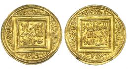 180  -  ALMOHADES. Abd al-Mumin. Dinar. Sin ceca, sin fecha (524-558/1130-1163). V-2047. Hazard-466. EBC.