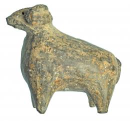 541  -  PRÓXIMO ORIENTE. Reino Nabateo. IV-II a.C. Terracota. Figura exenta con representación de carnero. Orificio circular en la parte superior. Altura: 10,0 cm. 