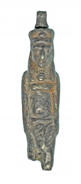 560  -  EGIPTO. Baja Época. 664-332 a.C. Plata. Amuleto con representación de Nefertum. Altura 4,7 cm.