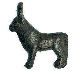 562  -  EGIPTO. Baja Época. 664-332 a.C. Bronce. Figura del toro Apis. Altura 5,2 cm. Ex. Bonhams 2005, lot