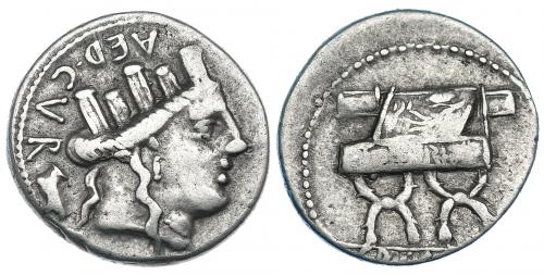 109   -  FURIA. Denario. Roma (84 a.C.). CRAW-356.1. FFC-732. MBC-.