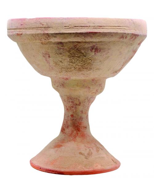2004 - PRÓXIMO ORIENTE. IRÁN. Copa (tipo Tepe Hissar y Tepe Chalow) (IV-III milenio a.C.). Cerámica. Altura 24,4 cm. Diámetro 21,4 cm.