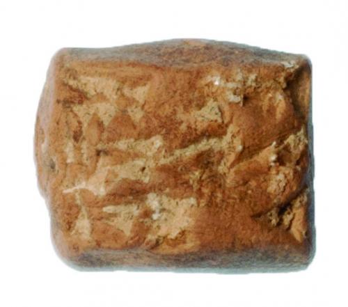 2008 - PRÓXIMO ORIENTE. MESOPOTAMIA. Tablilla (ca. 2400 a.C.). Terracota. Con escritura cuneiforme sumeria. Dimensiones 22 x 18 mm.