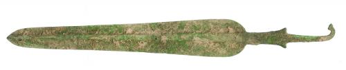 2011   -  PRÓXIMO ORIENTE. LURISTÁM. Espada (1300-800 a.C.). Bronce. Longitud 49,6 cm.