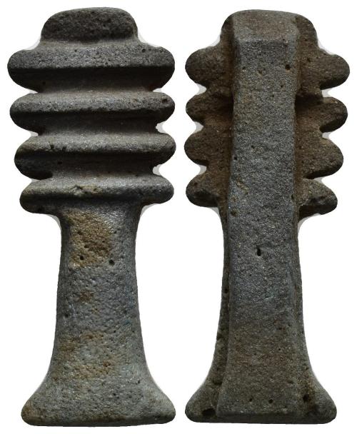 40   -  EGIPTO. Pilar Dyed. Fayenza. 36,1 mm. Baja Época.