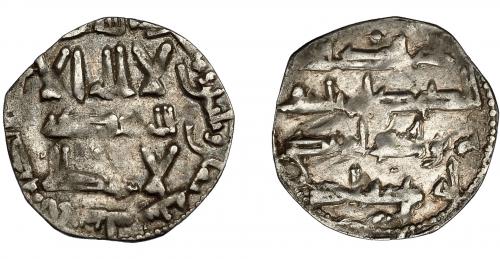 346   -  EMIRATO INDEPENDIENTE. Muhammad I. Dirham. Al-Andalus. 238 H. AR 1,17 g. 19,8 mm. V-223. Recortada. MBC.