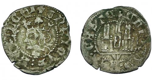 276   -  ENRIQUE II. Cornado. Villalón. III-595. BMM-778 (como Enrique III). BC+. Escasa.