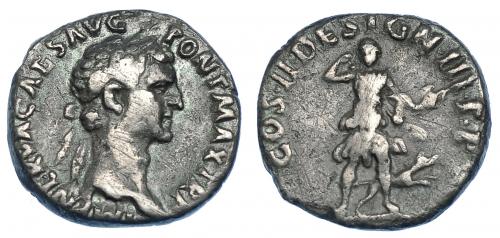 IMPERIO ROMANO. NERVA. Denario. Roma (96 d.C.). A/ Cabeza la