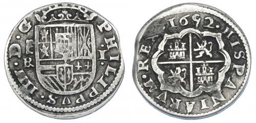 2523 - FELIPE IV. Real. 1652. Segovia. BR. AC-795. Oxidaciones. MBC-/MBC.