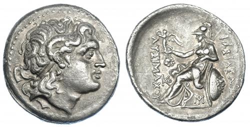 GRECIA ANTIGUA. TRACIA. Lisímaco (297-281 a.C.). A/ Cabeza 