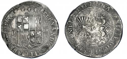 REYES CATÓLICOS. 8 reales. Segovia. D. A/ FERNDV(S E)T ELIS