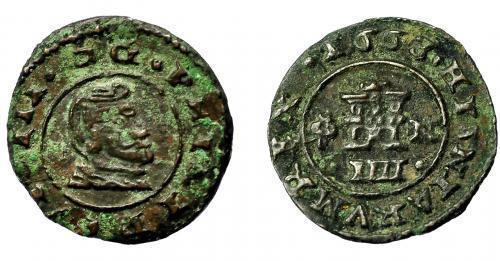 316   -  FELIPE IV. 4 maravedís. 1663. Granada. N. AC-222. MBC.