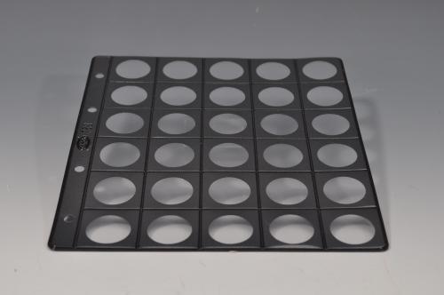 508   -  Funda tipo claraboya PARDO, capacidad para 30 monedas.