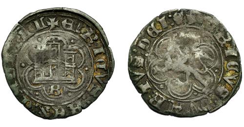 319   -  ENRIQUE IV. Blanca. Burgos. VE 2,13 g. 22,8 mm. III-816. BMM-1067. BC+.