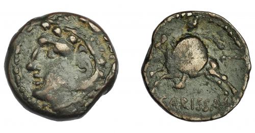 1149 - HISPANIA ANTIGUA. CARBULA. Lote de 3 plomos monetiformes. A/ Cabeza a der. R/ Lira. I-445. CCP-p. 4. RC.
