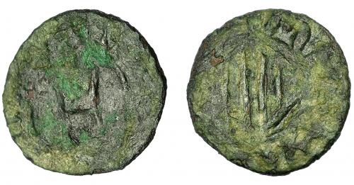259   -  CARLOS I. Dinero. Cerdeña. Sassari. AE 0,47 g. 11,7 mm. CRU-3842? BC.