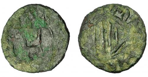 259 - CARLOS I. Dinero. Cerdeña. Sassari. AE 0,47 g. 11,7 mm. CRU-3842? BC.