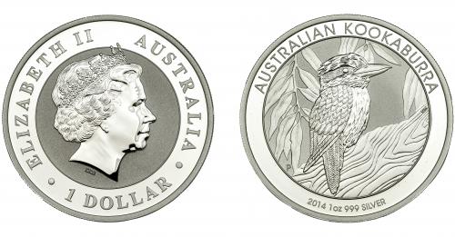 314 - MONEDAS EXTRANJERAS. AUSTRALIA. 1 Dólar. Kookaburra. 2014. Prueba.