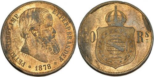 337   -  MONEDAS EXTRANJERAS. PORTUGAL. 40 reis. 1878. KM-479. R.B.O. EBC-.