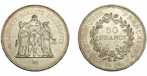 370   -  MONEDAS EXTRANJERAS. FRANCIA. 50 Francos. Napoleón III. 1975. KM-941.1. SC.