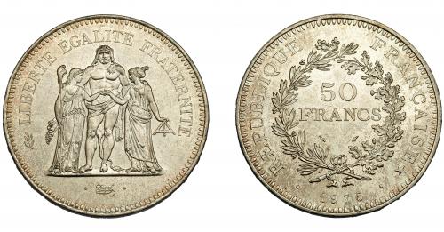 370 - MONEDAS EXTRANJERAS. FRANCIA. 50 Francos. Napoleón III. 1975. KM-941.1. SC.