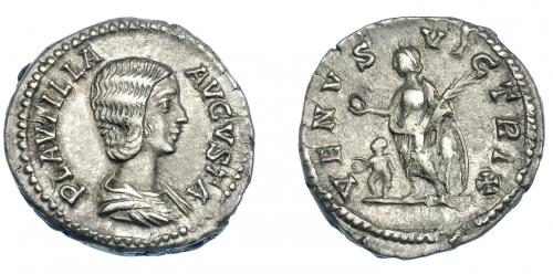 3156   -  IMPERIO ROMANO. PLAUTILA (bajo Caracalla). Denario. Roma (202-205). R/ Venus a izq.; VENVS VICTRIX. AR 3.35 g. 18,8 mm. RIC-369. MBC+.