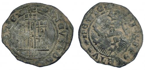 3200 - REINOS DE CASTILLA Y LEÓN. ENRIQUE IV. Maravedí. Segovia. Ve 2,35 g. 25,2 m. III-805 vte. BMM-973.3. MBC-. Escasa.