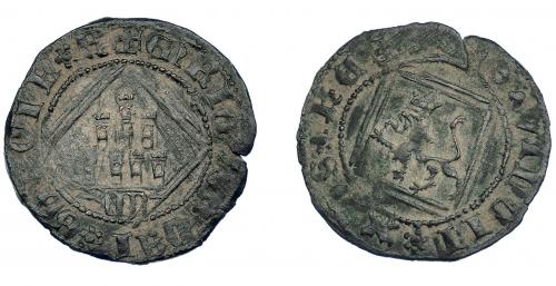 3202 - REINOS DE CASTILLA Y LEÓN. ENRIQUE IV. Blanca de rombo. Segovia. Acueducto con tres arcos. Ve 1,42 g. 20,2 mm. III-833. BMM-1083. MBC/MBC-.