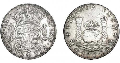 3251 - CARLOS III. 8 reales. 1762. México. MM. VI-918. MBC/MBC-.