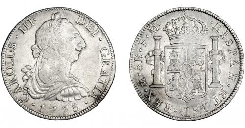 3258 - CARLOS III. 8 reales. 1773. México. FM. VI-934. MBC-.