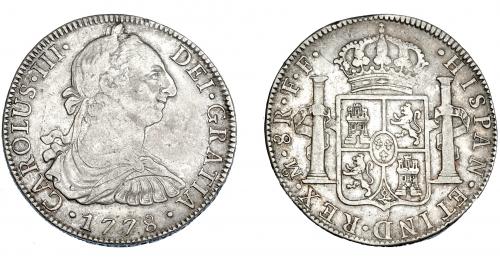 3262   -  CARLOS III. 8 reales. 1778. México. FF. VI-940. MBC-/MBC.