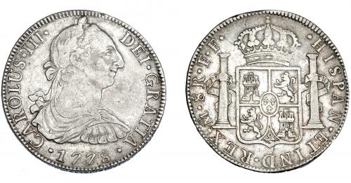 3262 - CARLOS III. 8 reales. 1778. México. FF. VI-940. MBC-/MBC.