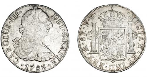 3265   -  CARLOS IV. 8 reales. 1783. México. FF. VI-946. MBC-.