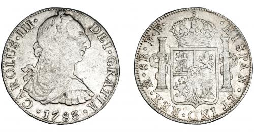3265 - CARLOS IV. 8 reales. 1783. México. FF. VI-946. MBC-.