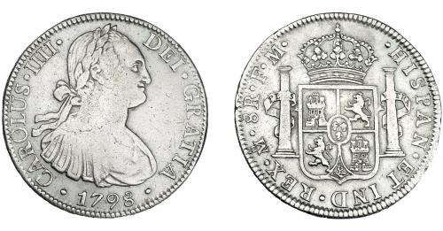 3285   -  CARLOS IV. 8 reales. 1798. México. FM. VI-794. MBC-/MBC. 