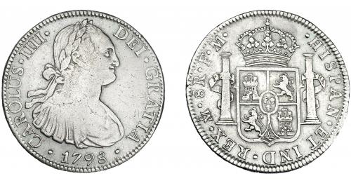 3285 - CARLOS IV. 8 reales. 1798. México. FM. VI-794. MBC-/MBC.