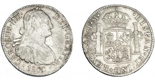 3286   -  CARLOS IV. 8 reales. 1800. México. FM. VI-796. MBC-/MBC.